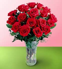 Premium 18 Long Stemmed Red Roses Bouquet