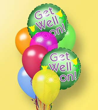 Get Well Balloon Bunch