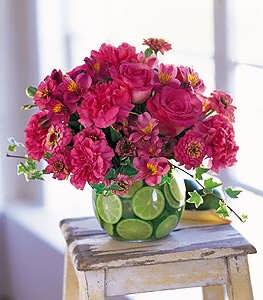 Hot Pink and Limes