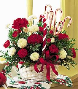 Candy Cane Basket Candy Cane Basket