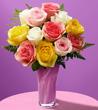 1 Dozen Mixed Color Roses