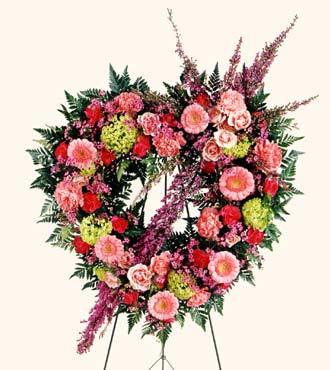 Eternal Rest Heart Wreath